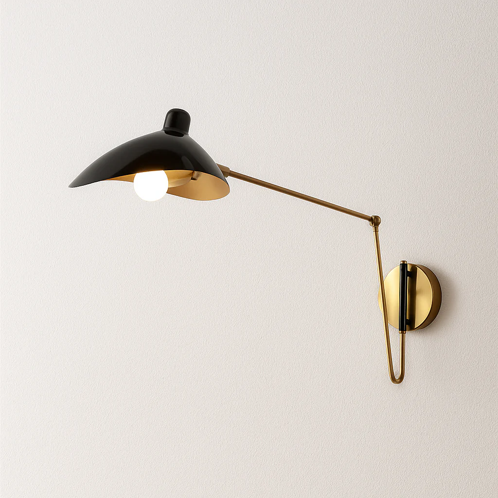 Luminária Arandela Articulada Moderna Minimalista Metal Shoot