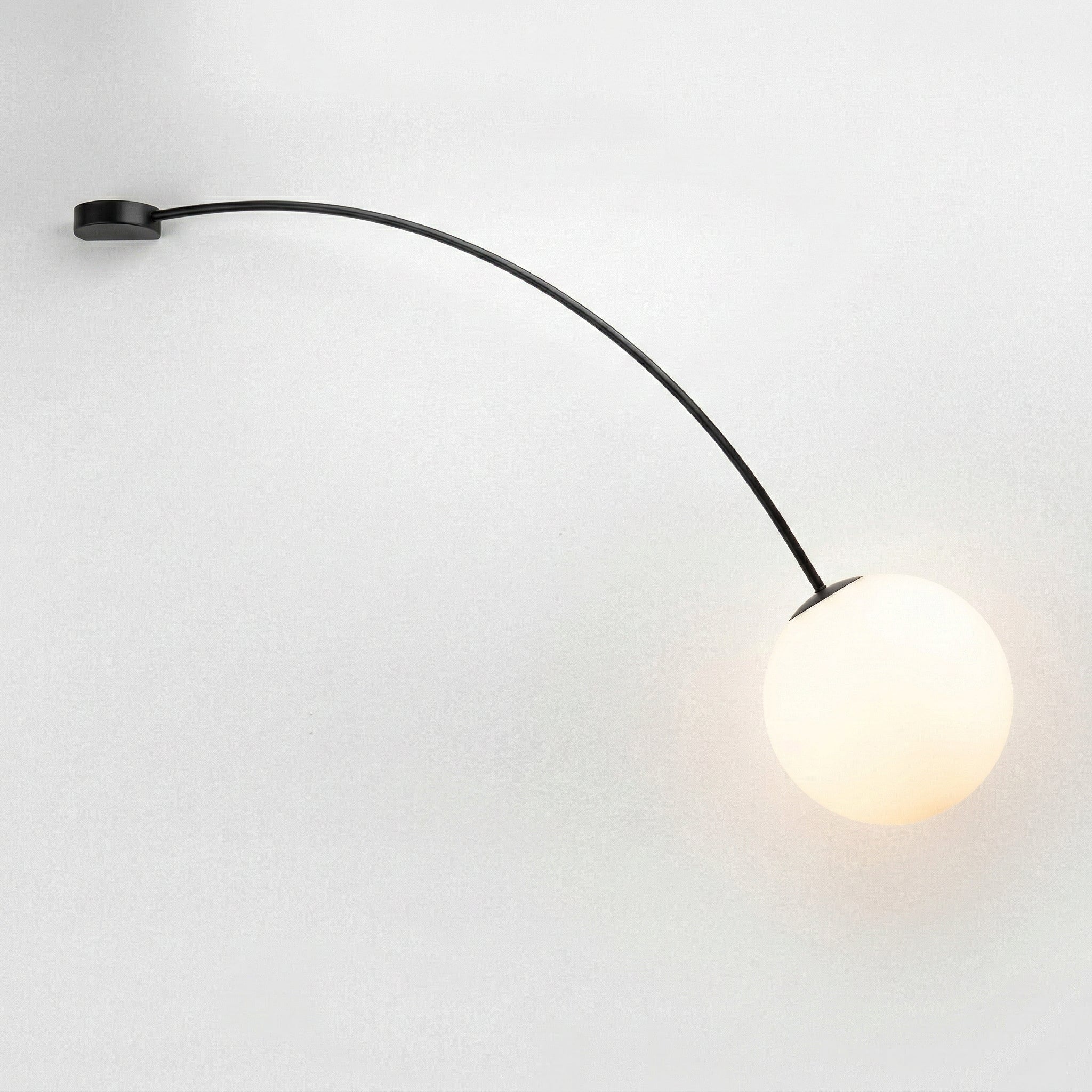 Luminária Arandela Moderna Minimalista Vidro Metal Globo Dourado Gubbio - Image 2
