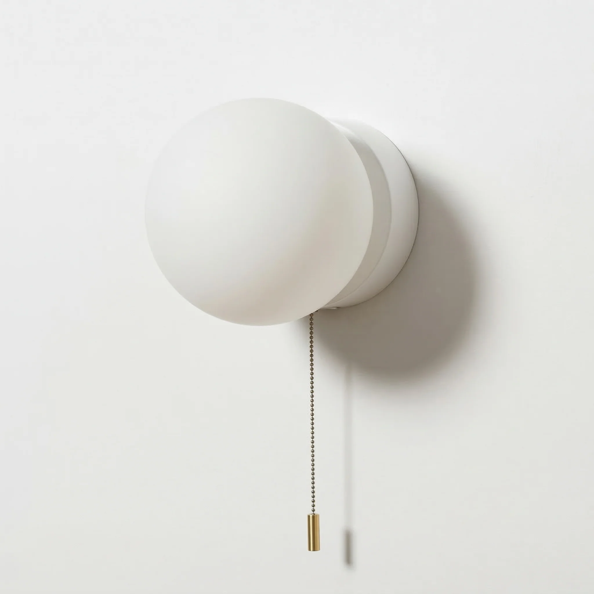 Luminária Arandela Minimalista Moderna Vidro Metal Globo Jena