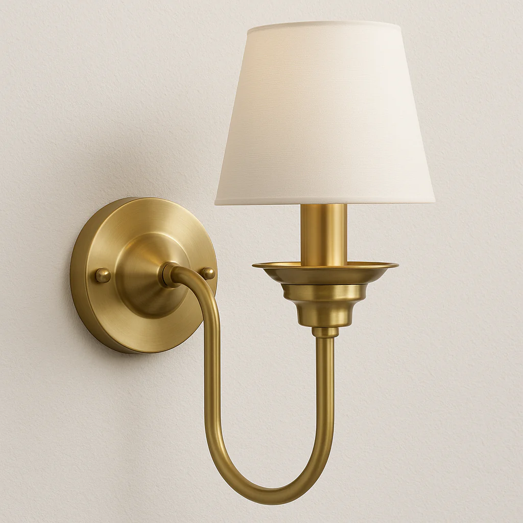 Luminária Arandela Clássica Moderna Tecido Metal Eclat