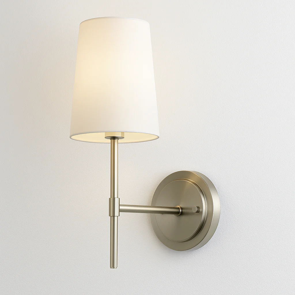 Luminária Arandela Clássica Moderna Tecido Metal Seul