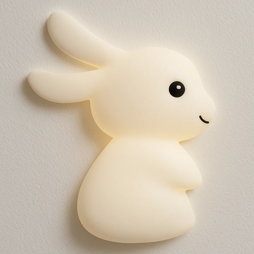Luminária Arandela Infantil Moderna Resina Branco LED Habbit