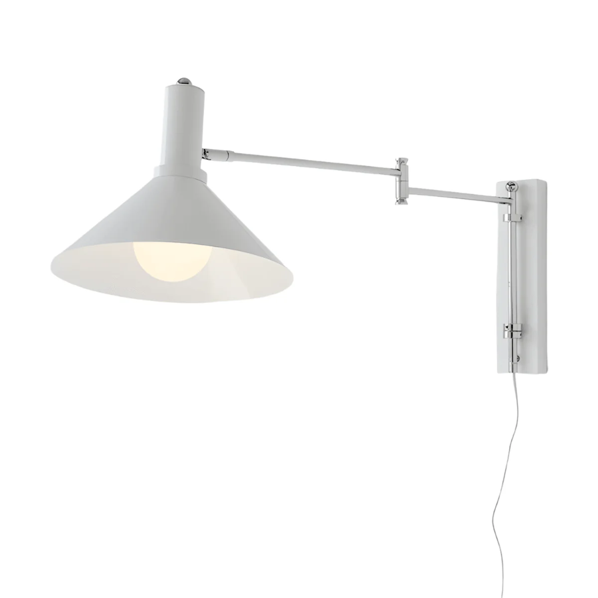 Luminária Arandela Articulada Moderna Minimalista Metal Vermelho Flair - Image 2