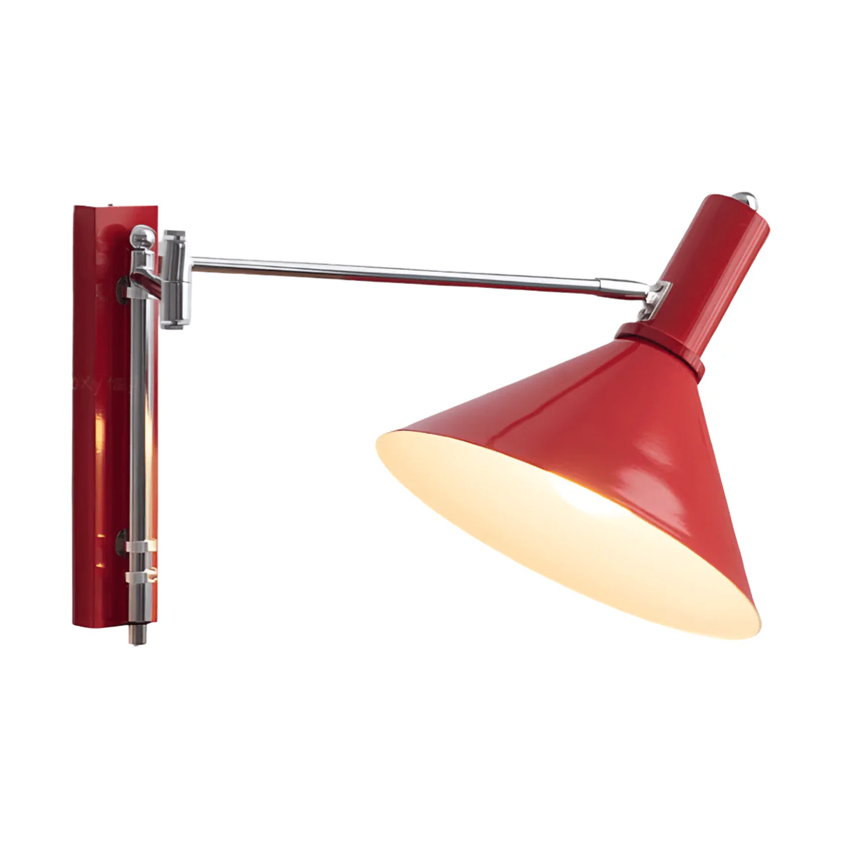 Luminária Arandela Articulada Moderna Minimalista Metal Vermelho Flair - Image 6