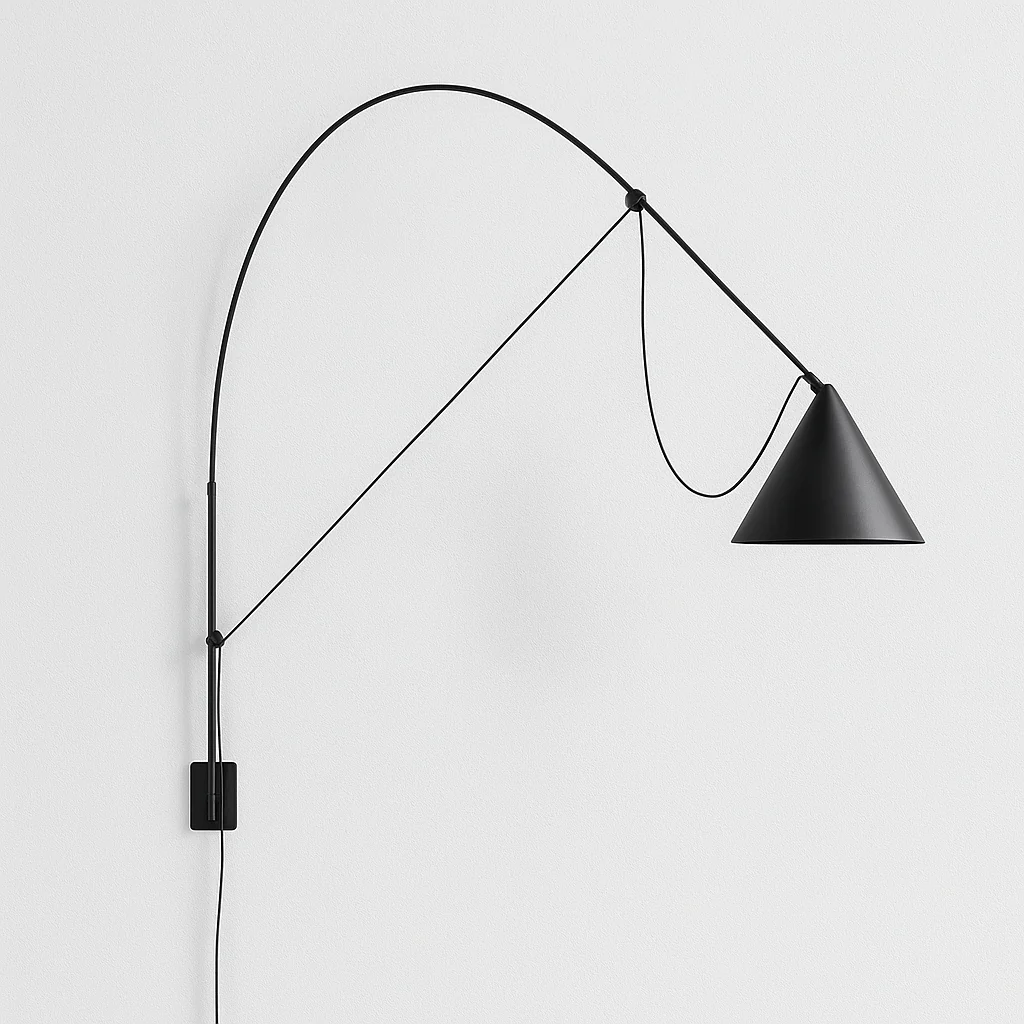Luminária Arandela Articulada Moderna Minimalista Metal Miya