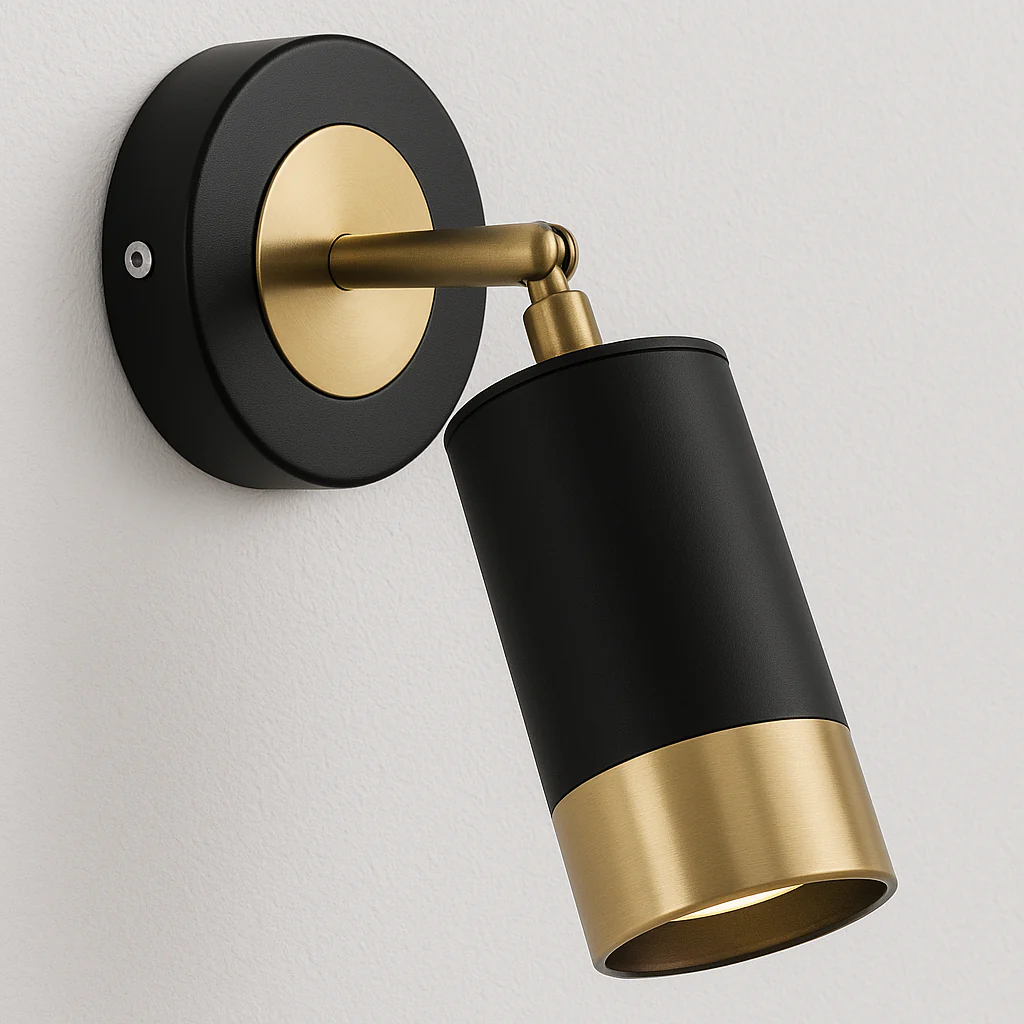 Luminária Arandela Articulada Moderna Minimalista Metal Suede