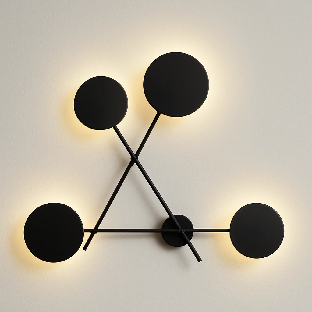Luminária Arandela Moderna Minimalista Metal Preto LED Bedside - Image 2