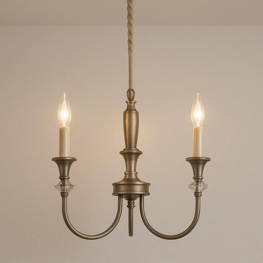 Luminária Pendente Clássico Retrô Vintage Cristal Metal Bronze Crystal