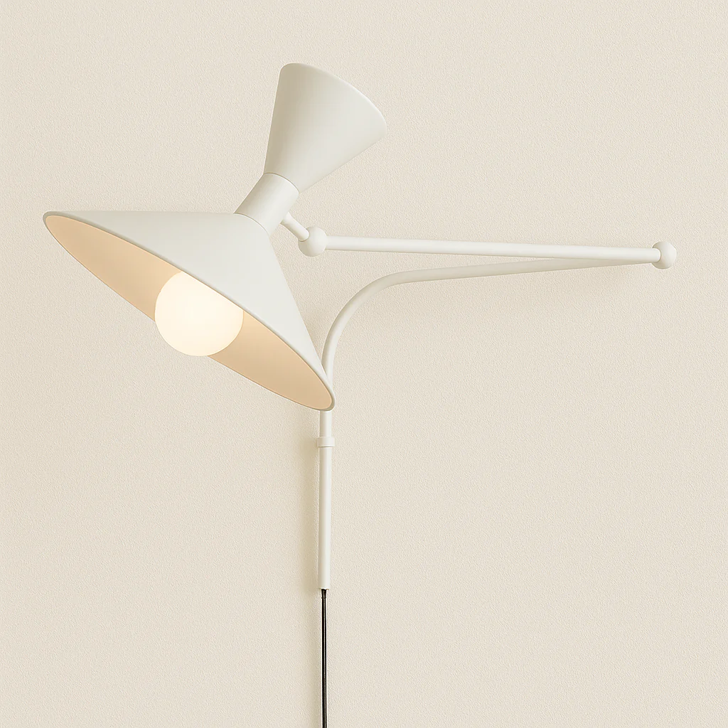 Luminária Arandela Articulada Moderna Minimalista Metal Preto Exotic - Image 8