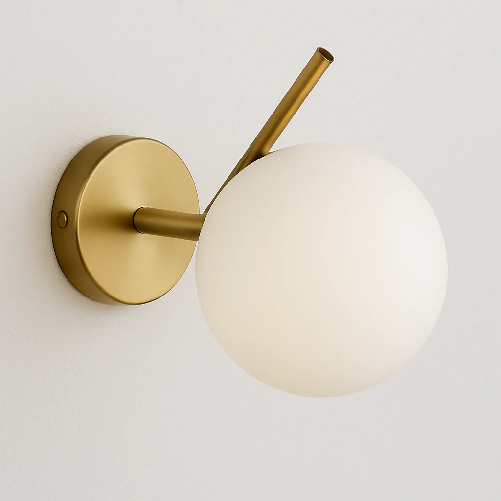 Luminária Arandela Moderna Minimalista Vidro Metal Globo Harp - Image 4