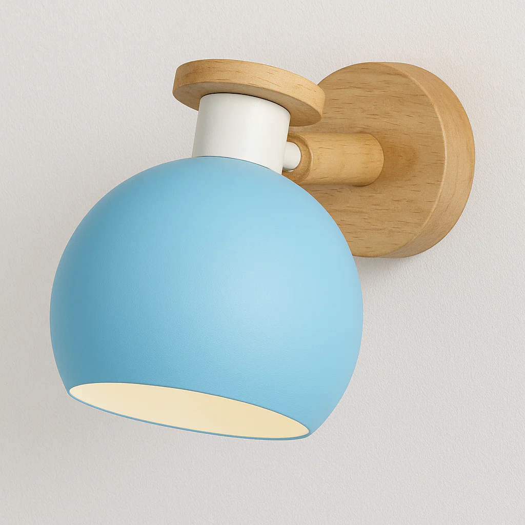 Luminária Arandela Direcionável Moderna Minimalista Madeira Metal Kitten - Image 3