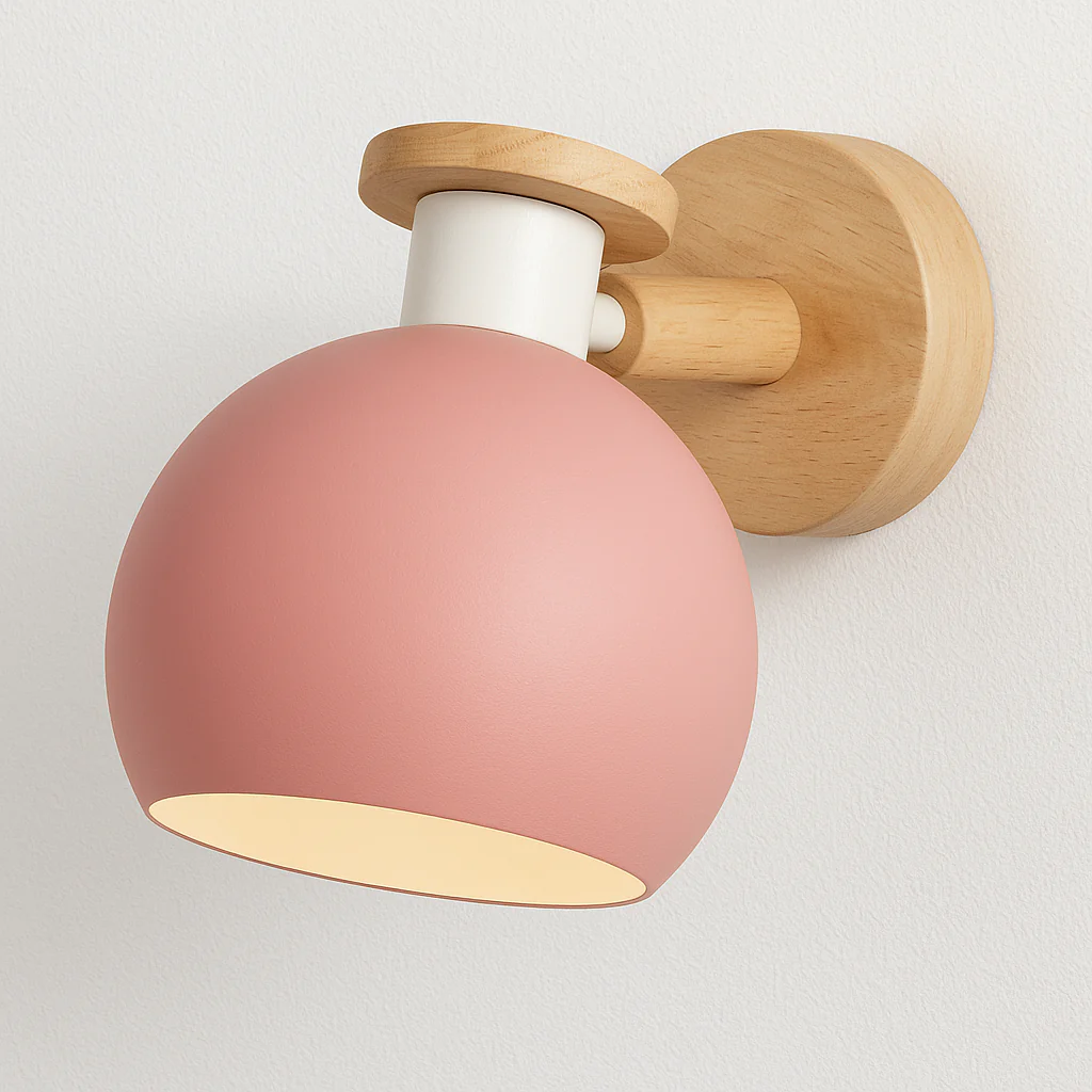 Luminária Arandela Direcionável Moderna Minimalista Madeira Metal Kitten - Image 5