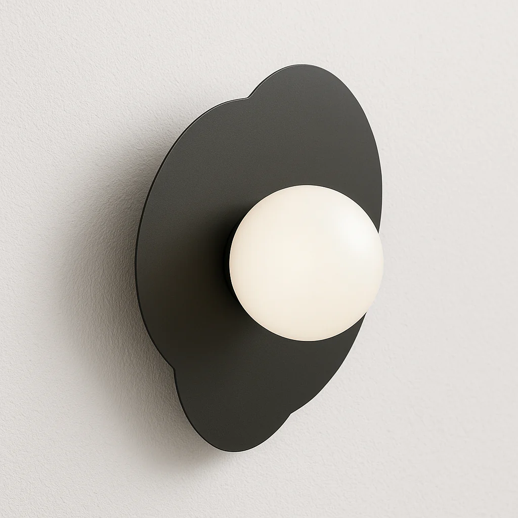 Luminária Arandela Moderna Minimalista Vidro Metal Globo Layla - Image 4