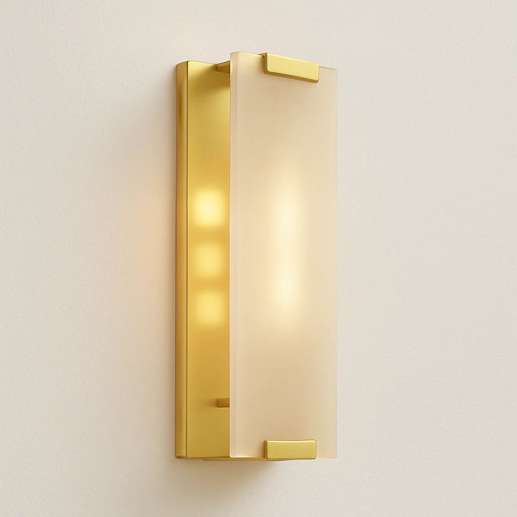 Luminária Arandela Moderna Minimalista Mármore Metal Linear Cascalie - Image 2