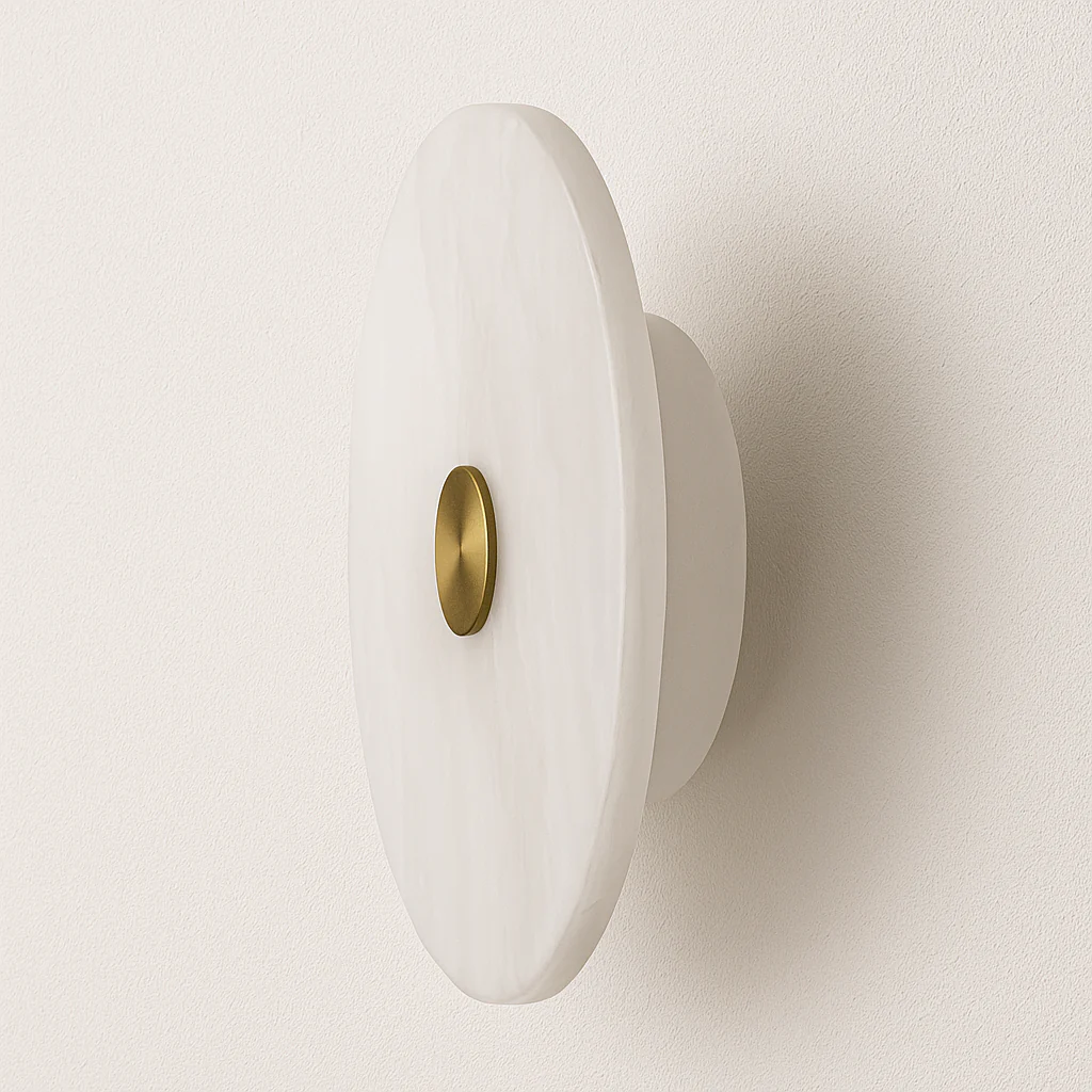 Luminária Arandela Moderna Minimalista Mármore Metal LED Lux - Image 2