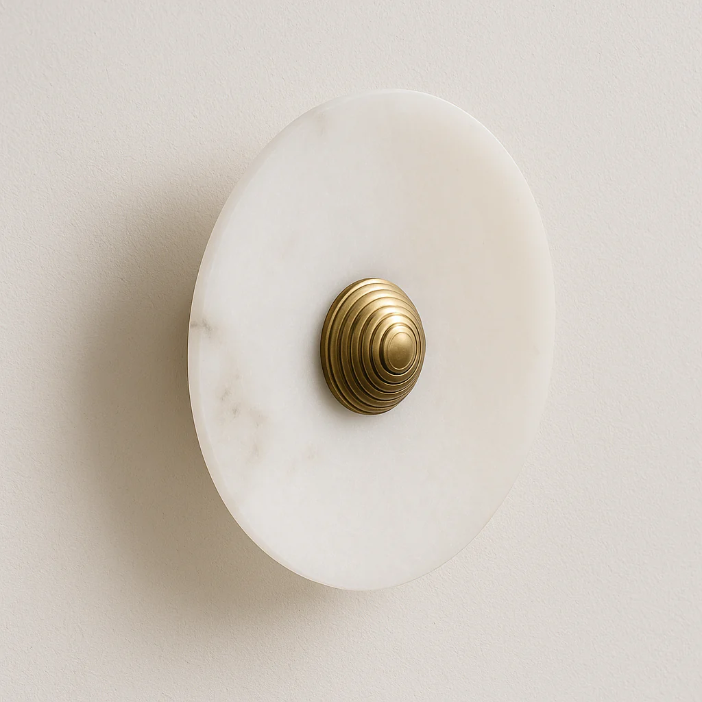 Luminária Arandela Moderna Minimalista Mármore Metal LED Matter - Image 2