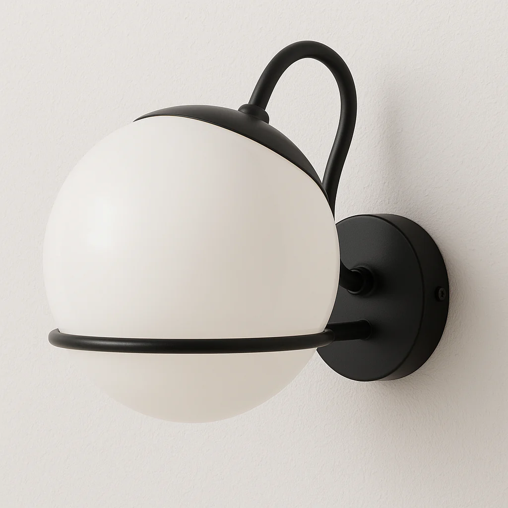 Luminária Arandela Moderna Minimalista Vidro Metal Globos LED Lorx - Image 2