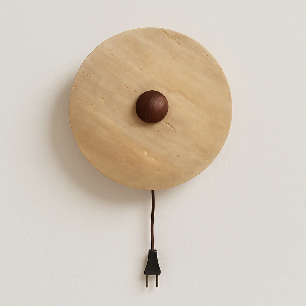 Luminária Arandela Moderna Minimalista Madeira Nogueira Metal LED Alcie - Image 5