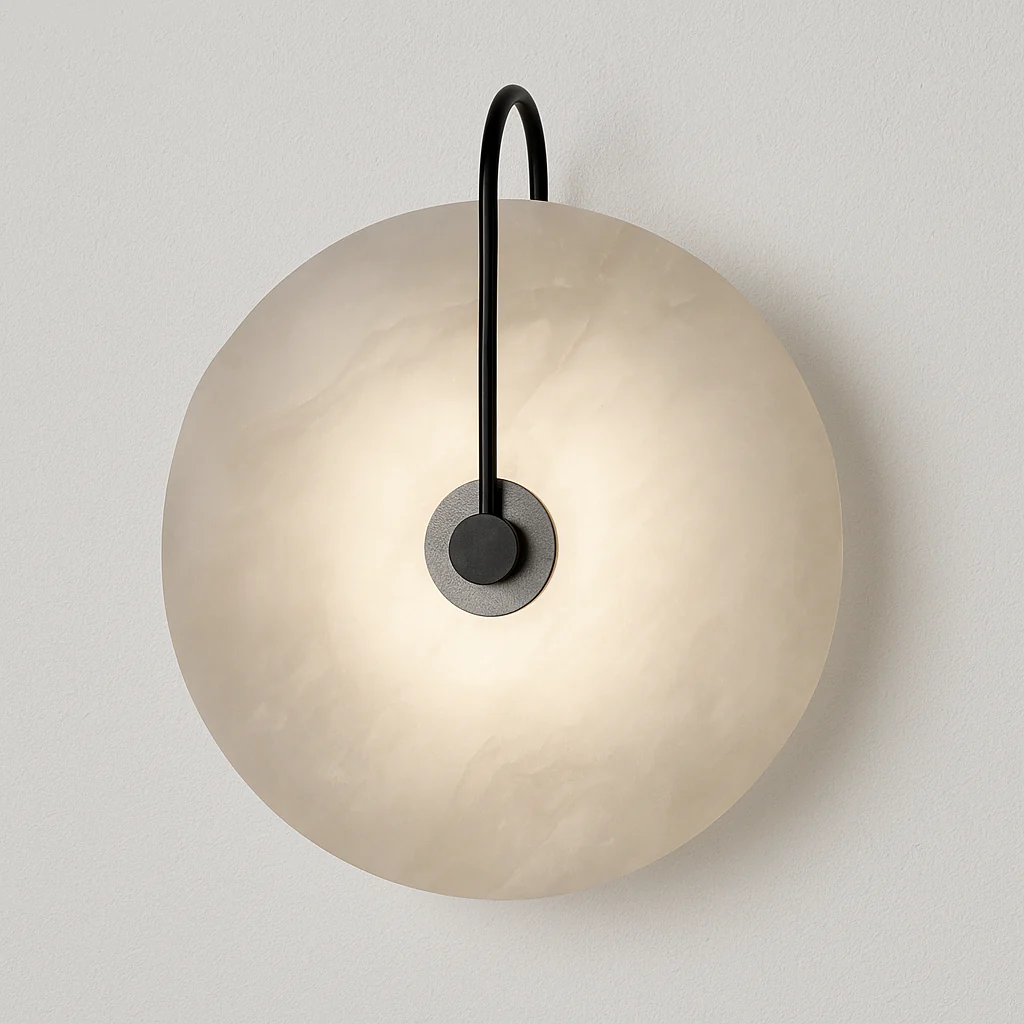 Luminária Arandela Moderna Minimalista Mármore Metal LED Stone - Image 2