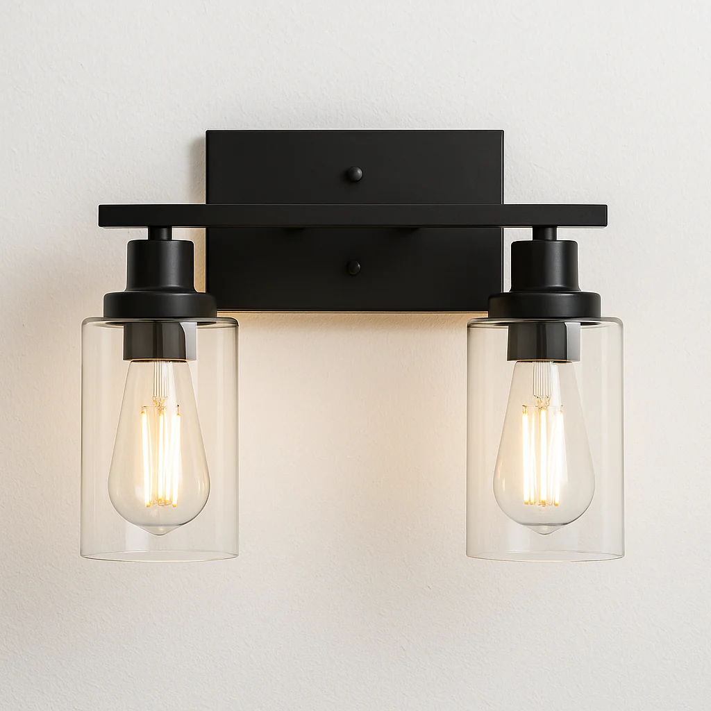 Luminária Arandela Industrial Retrô Vintage Vidro Metal Goeff