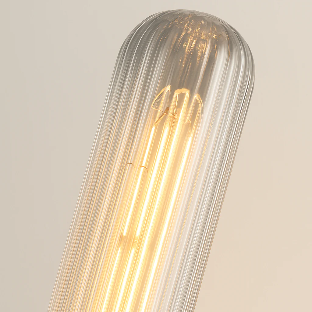 Luminária Arandela Moderna Minimalista Vidro Metal Linear Dourado Kienda - Image 3