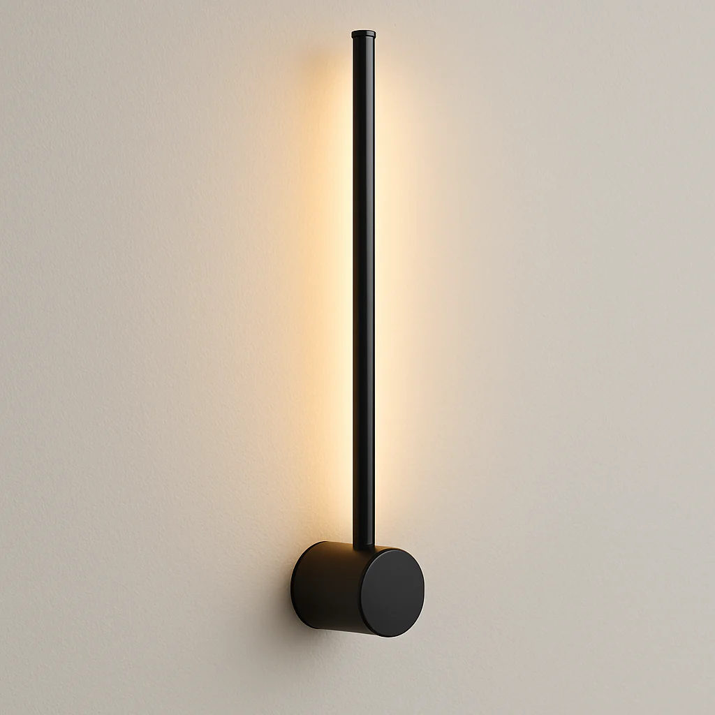 Luminária Arandela Minimalista Moderna Metal Linear Preto LED Pointer - Image 2