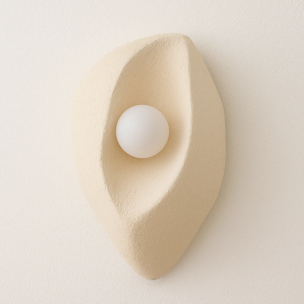 Luminária Arandela Moderna Minimalista Resina Globo Qoura