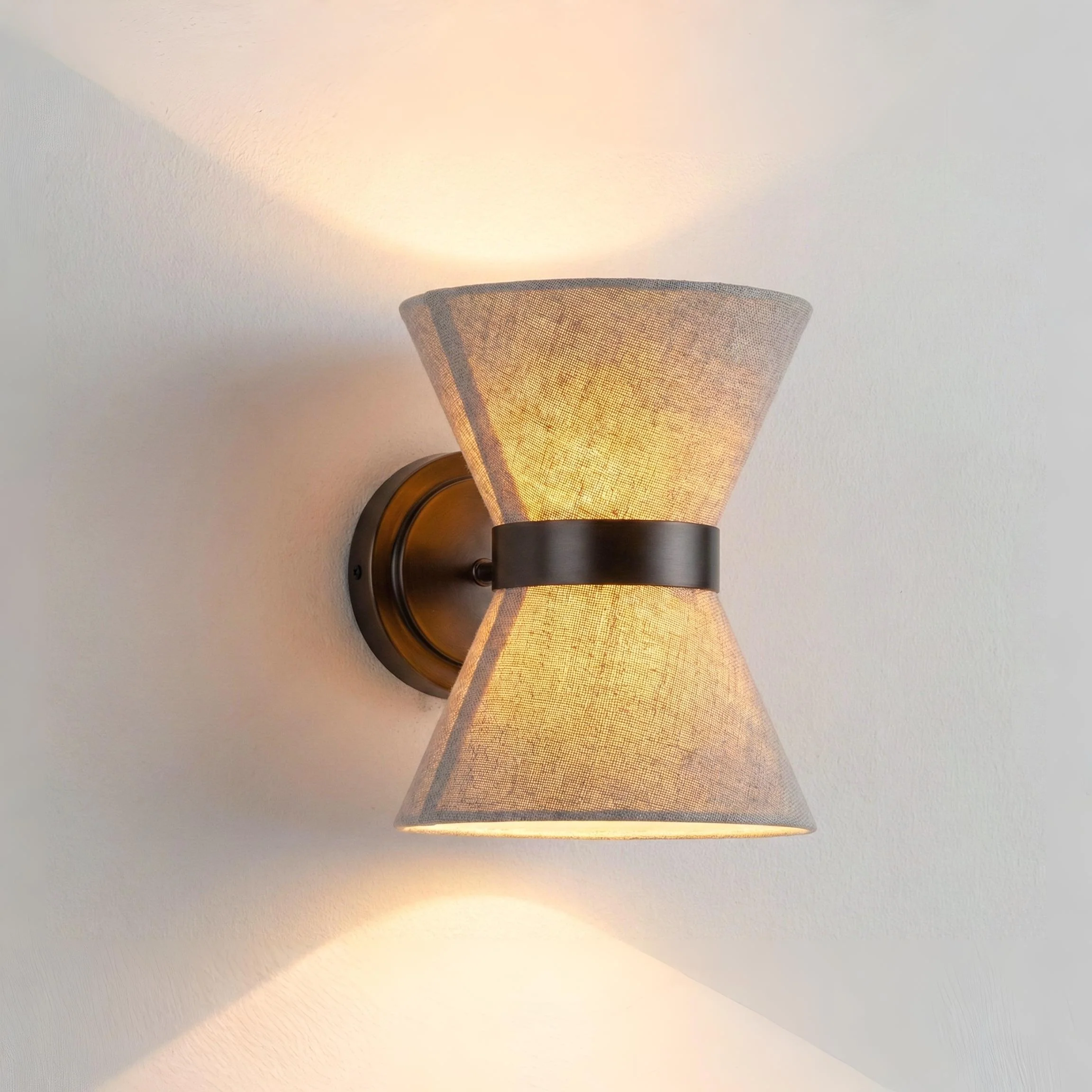 Luminária Arandela Moderna Minimalista Tecido Metal LED Abel - Image 3