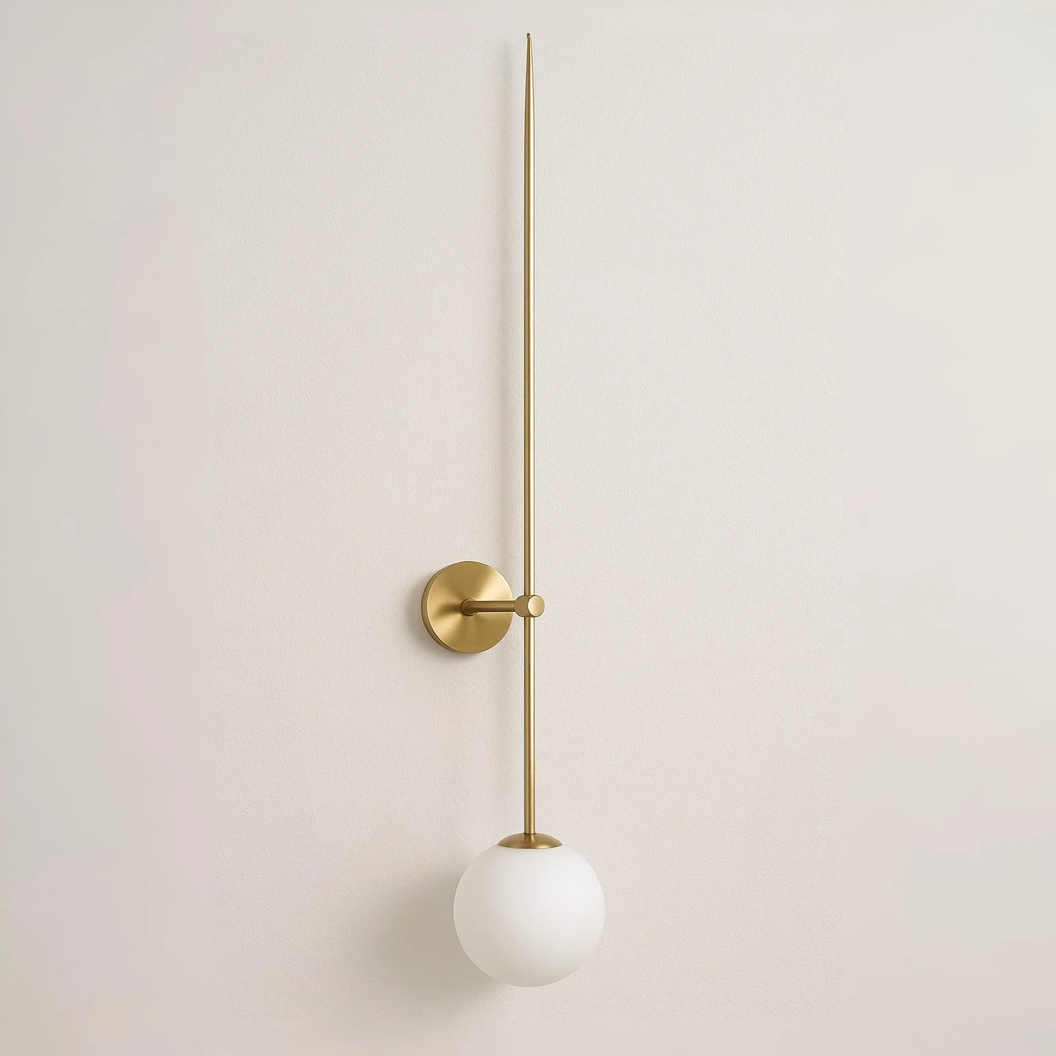 Luminária Arandela Moderna Minimalista Vidro Metal Globo Thin