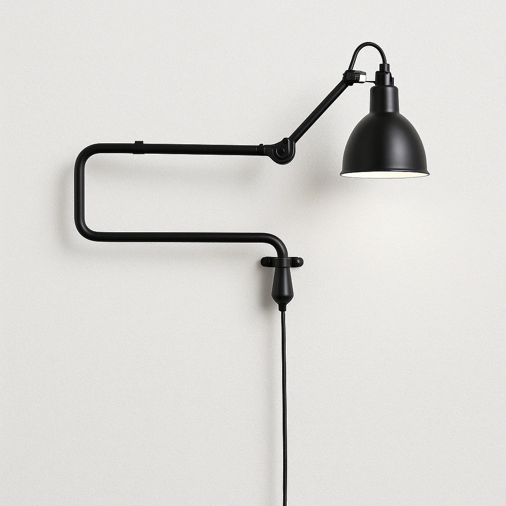 Luminária Arandela Articulada Industrial Minimalista Metal Dacco