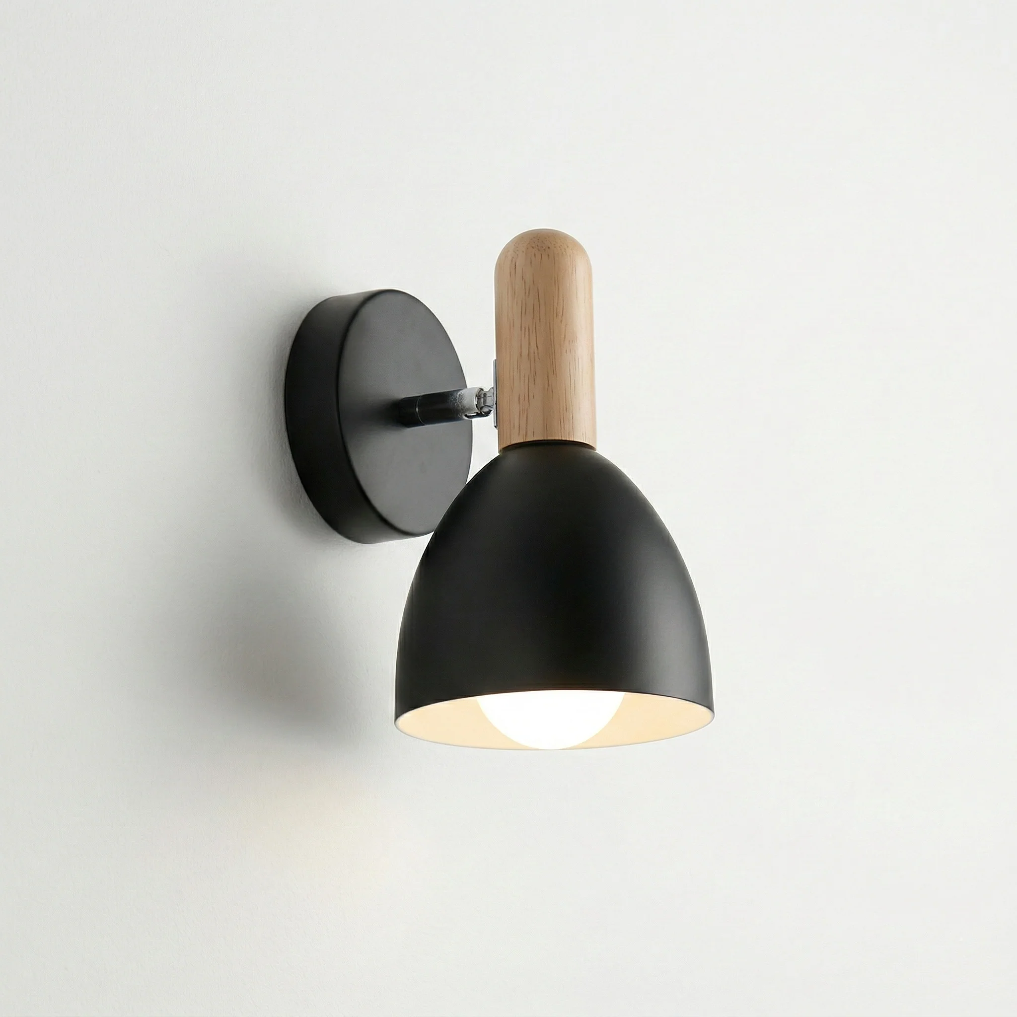 Luminária Arandela Articulada Moderna Minimalista Madeira Metal Ware - Image 2