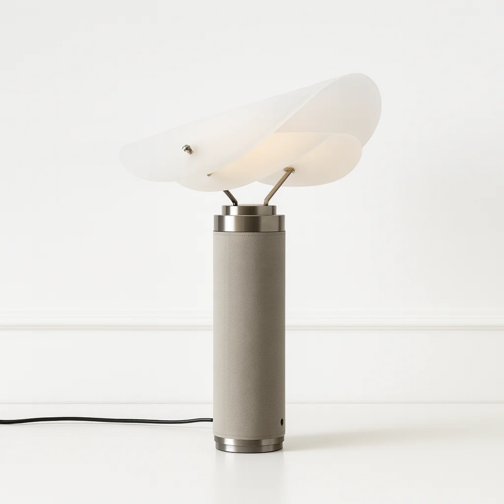 Luminária de Mesa Abajur Articulado Moderno Minimalista Vidro Metal LED Bopa - Image 2
