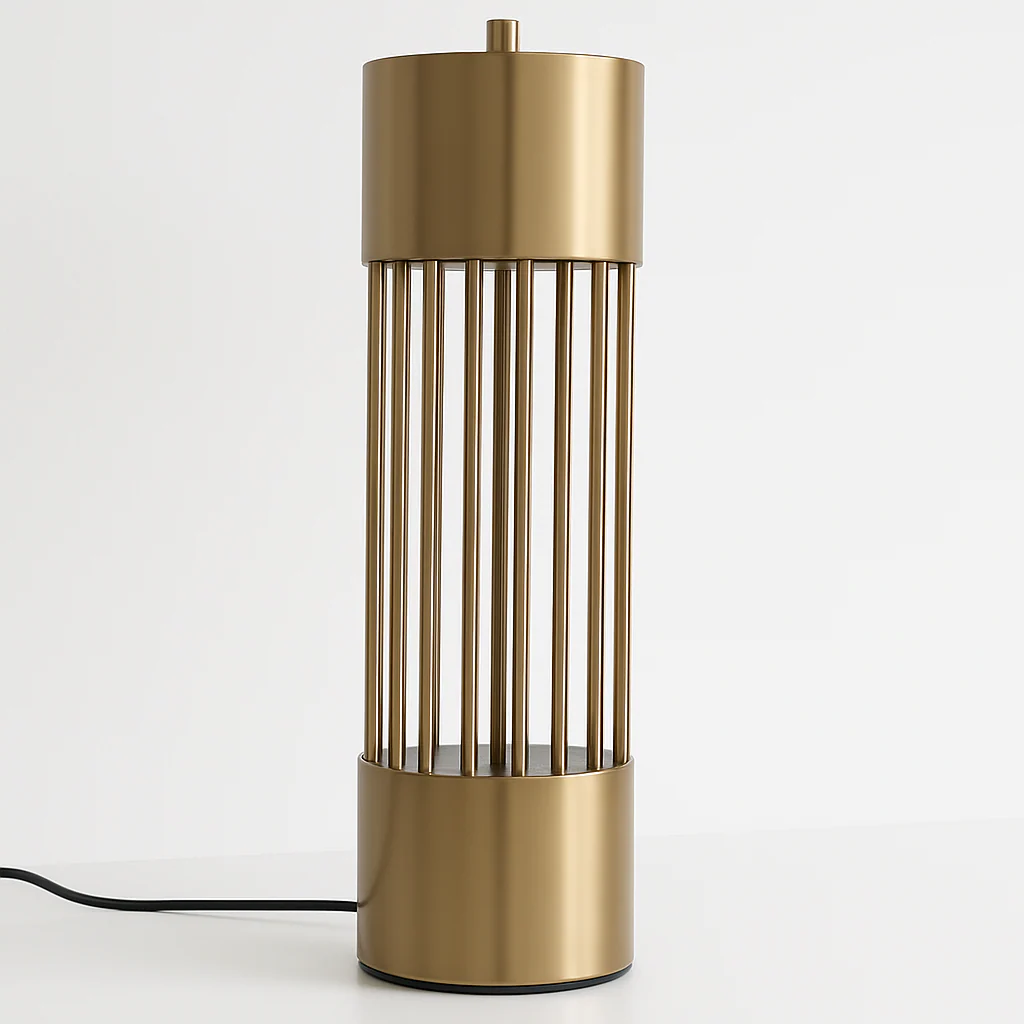 Luminária de Mesa Abajur Moderno Minimalista Tecido Metal Finlle - Image 3