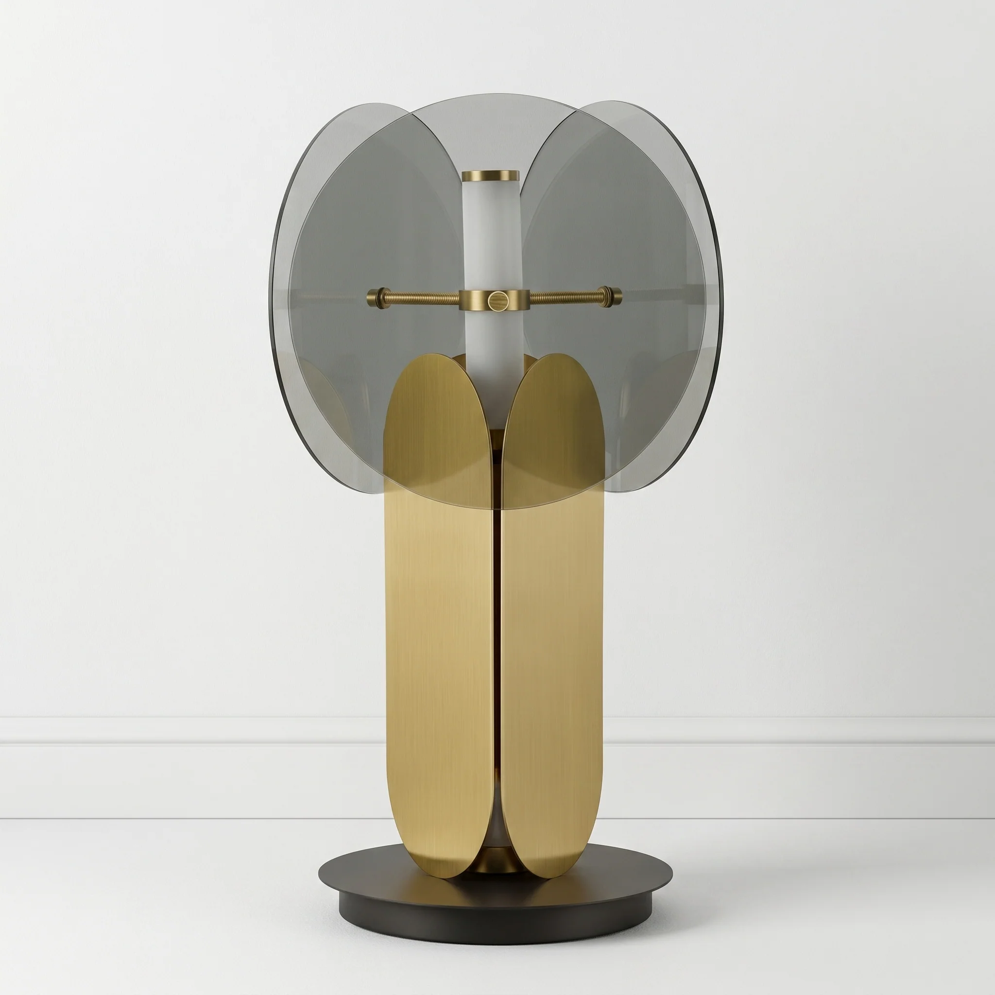 Luminária de Mesa Moderna Industrial Metal Vidro LED Gràcia