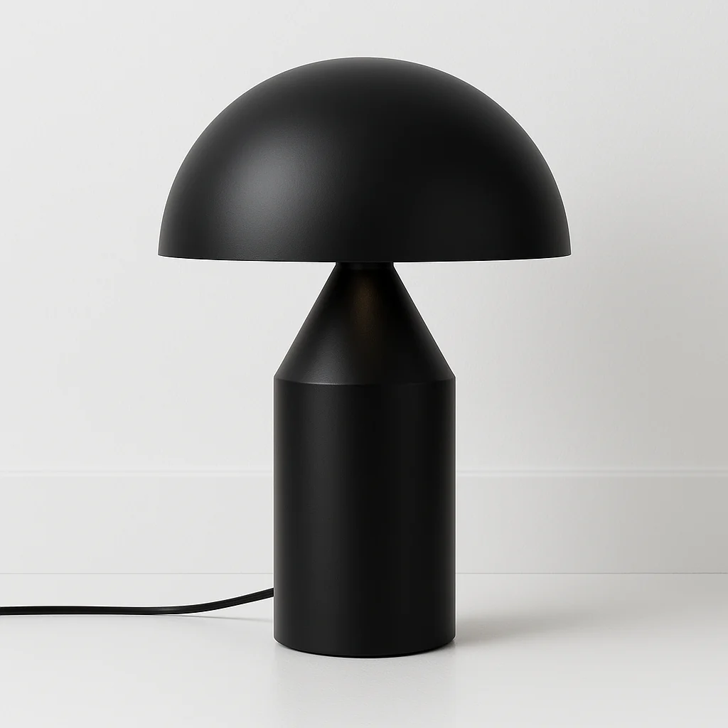 Luminária de Mesa Abajur Moderno Minimalista Metal Cogumelo