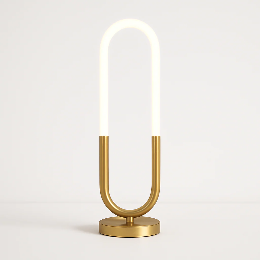 Luminária de Mesa Abajur Moderno Minimalista Metal LED Cyber