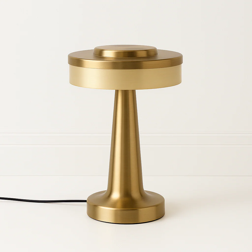 Luminária de Mesa Abajur Moderno Minimalista Metal LED Dumbbel