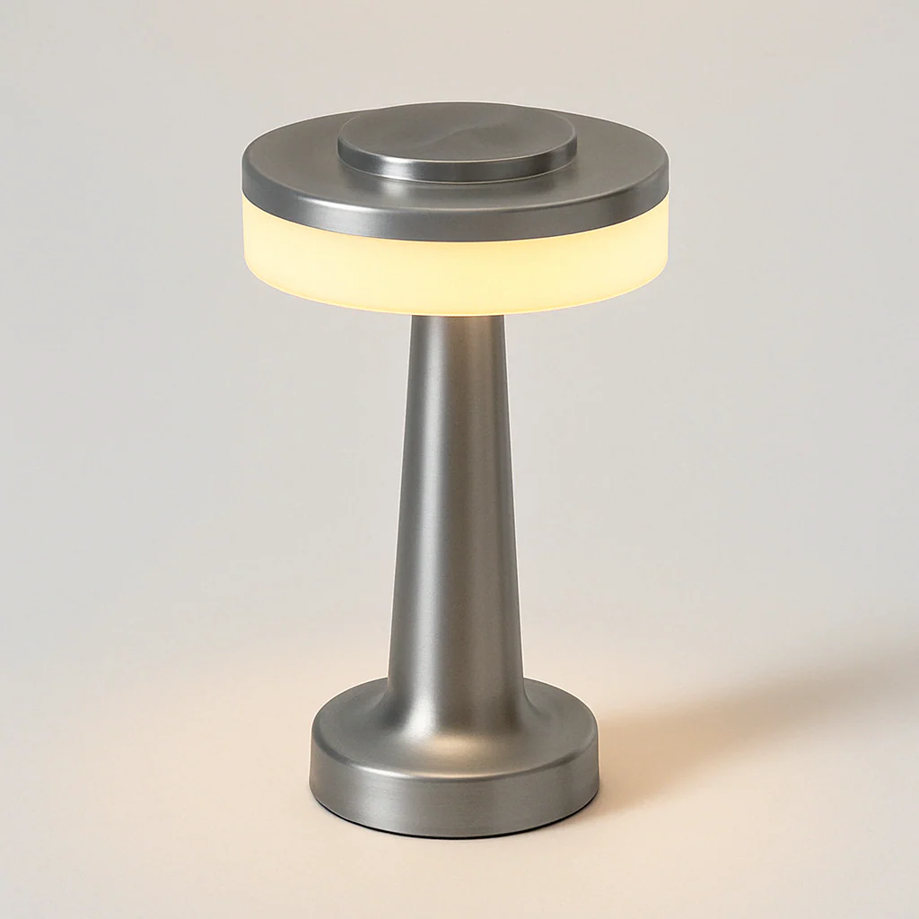 Luminária de Mesa Abajur Moderno Minimalista Metal LED Dumbbel - Image 4
