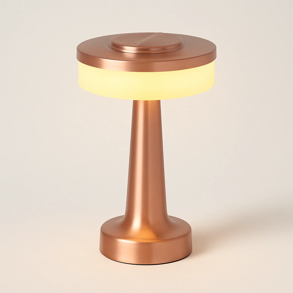 Luminária de Mesa Abajur Moderno Minimalista Metal LED Dumbbel - Image 5