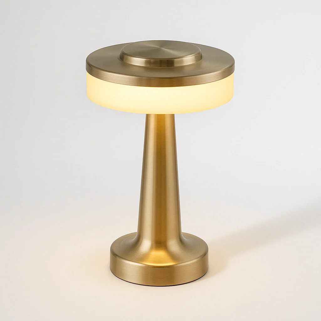 Luminária de Mesa Abajur Moderno Minimalista Metal LED Dumbbel - Image 6