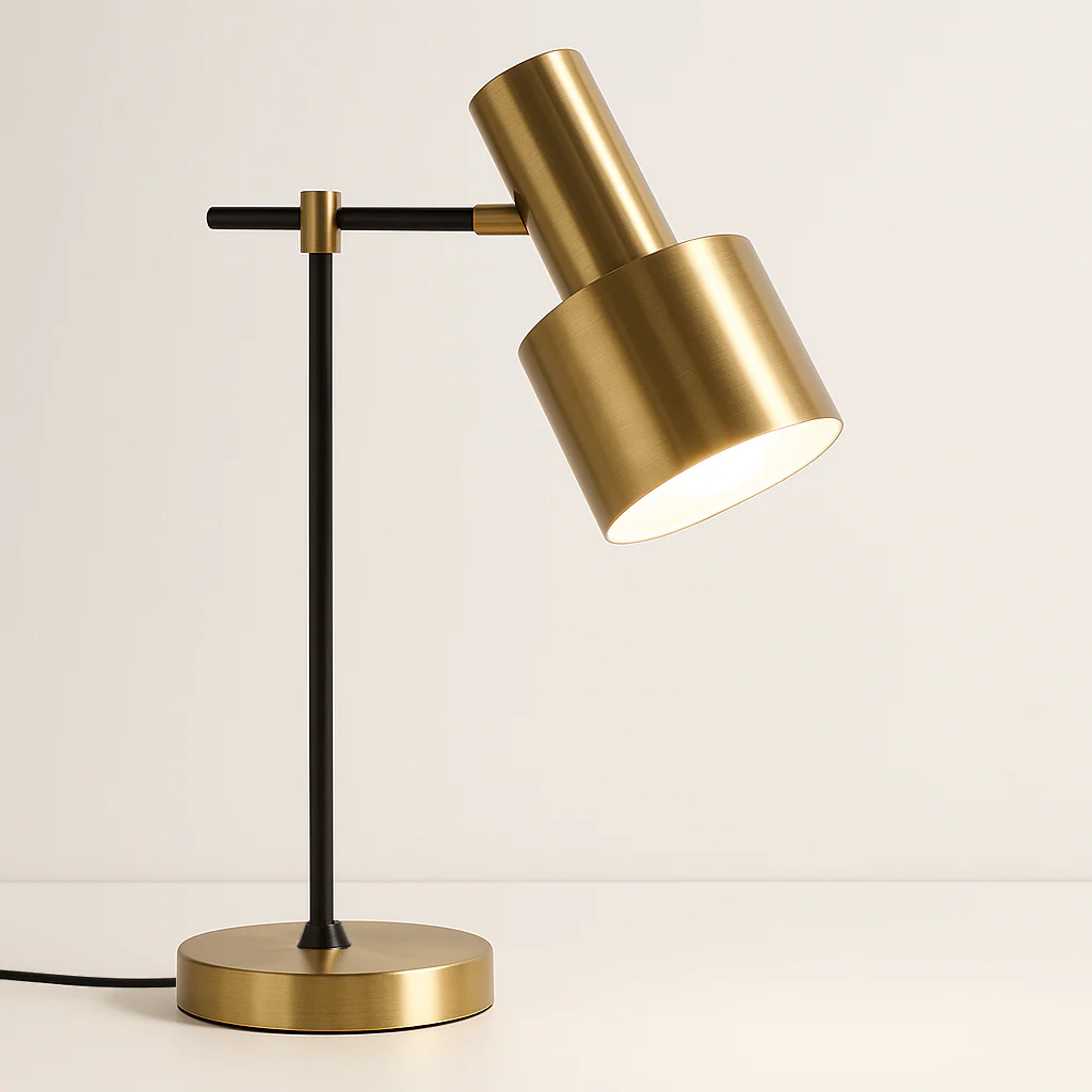 Luminária de Mesa Abajur Direcionável Moderno Minimalista Metal Enrich