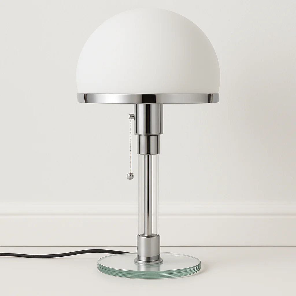 Luminária de Mesa Abajur Minimalista Retrô Vintage Vidro Metal Globo Keen