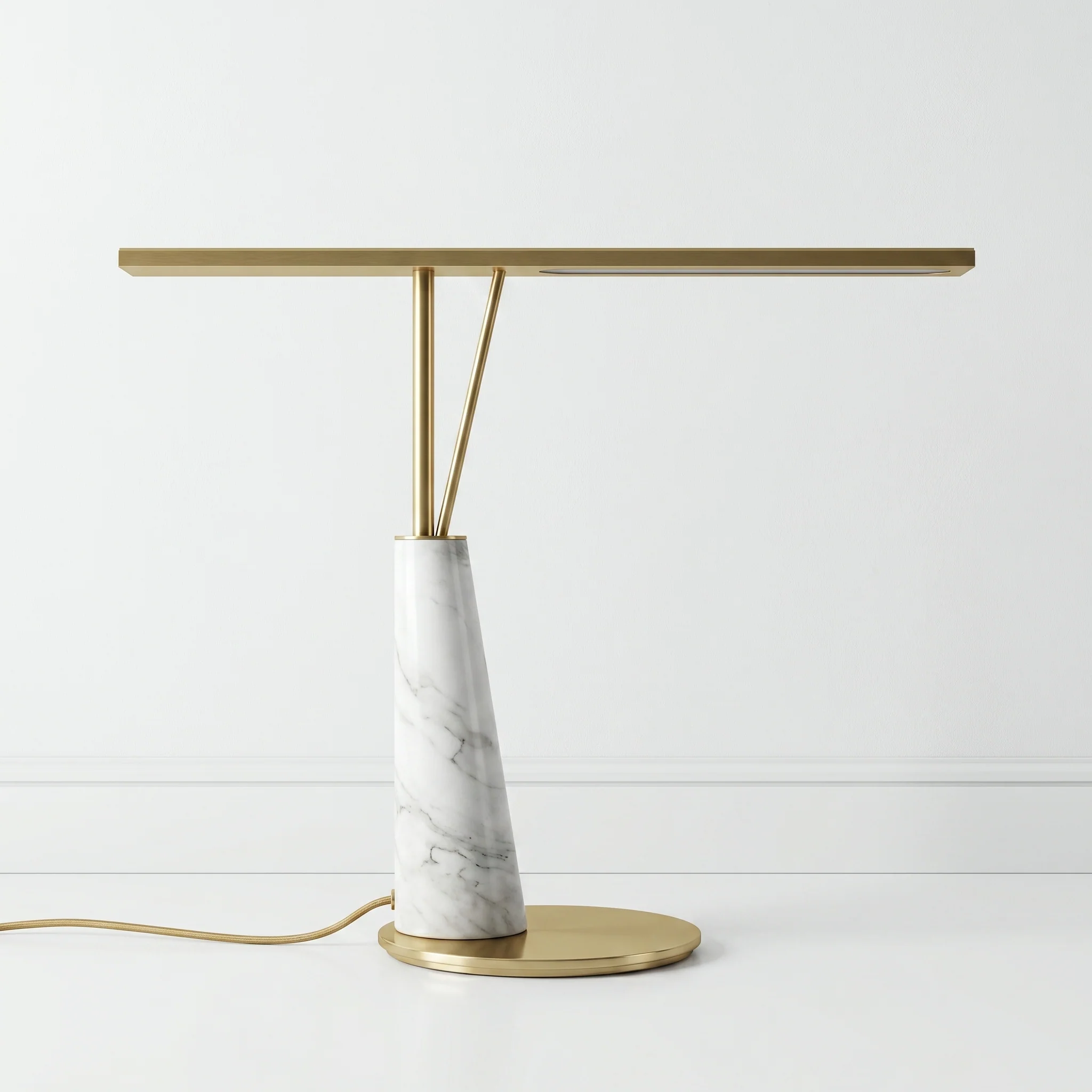 Luminária de Mesa Moderno Mármore Metal LED Udine