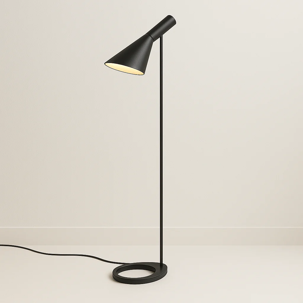 Luminária de Piso Coluna Direcionável Moderna Minimalista Metal Articulável Fang