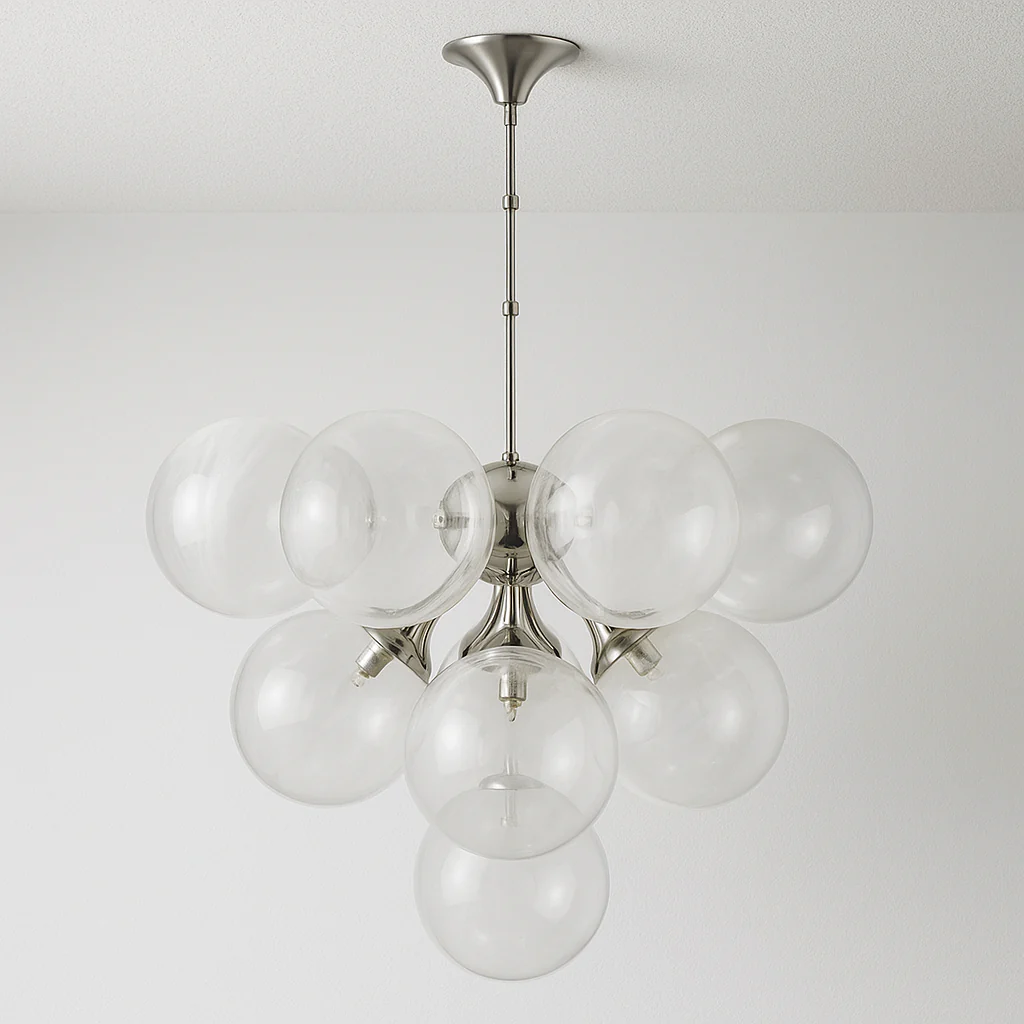Luminária Pendente Moderno Minimalista Vidro Metal Globos Hazze - Image 2