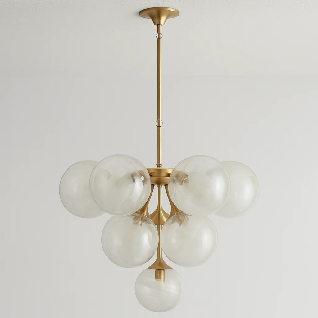 Luminária Pendente Moderno Minimalista Vidro Metal Globos Hazze - Image 4
