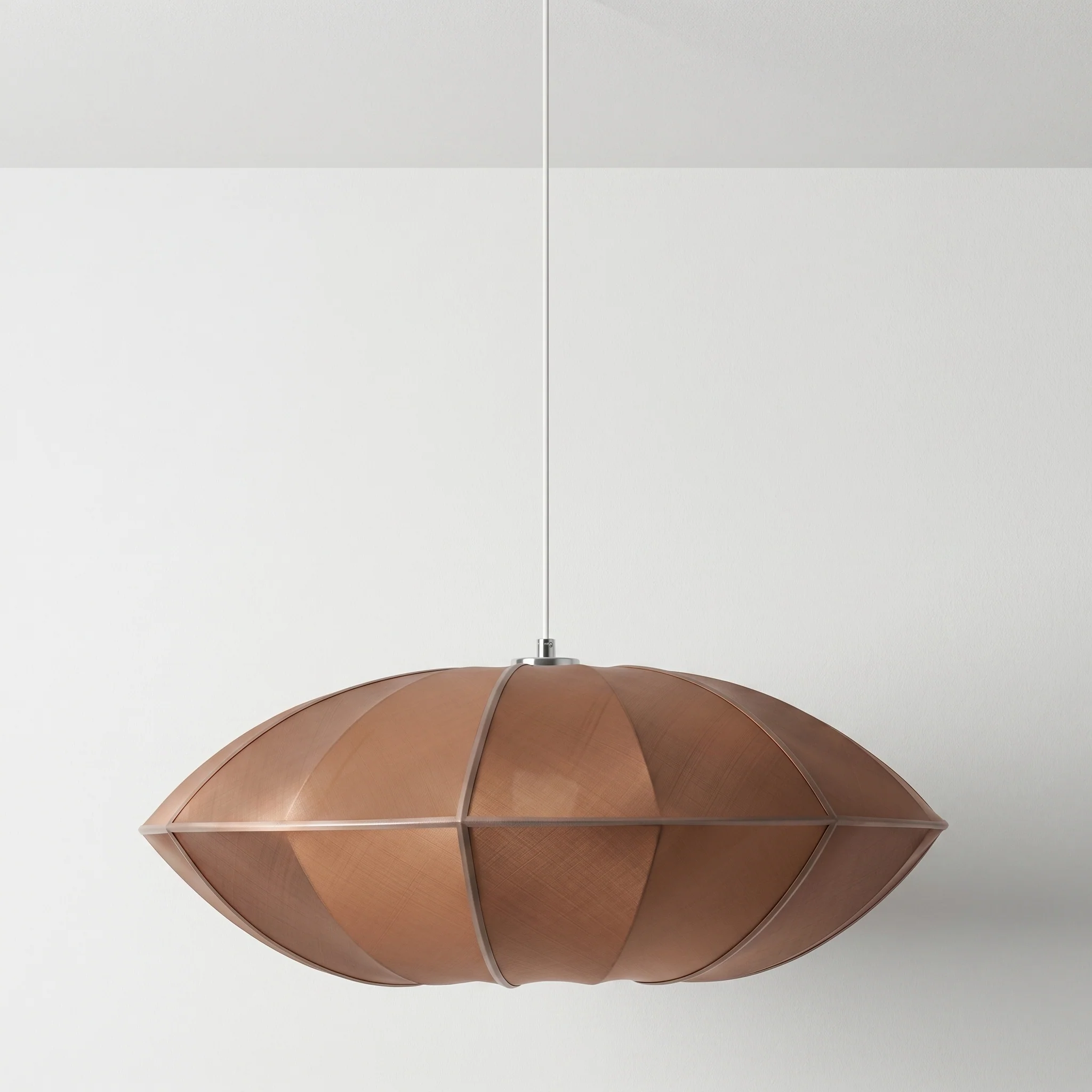 Luminária Pendente Clássica Minimalista Tecido Metal Ozzun - Image 7
