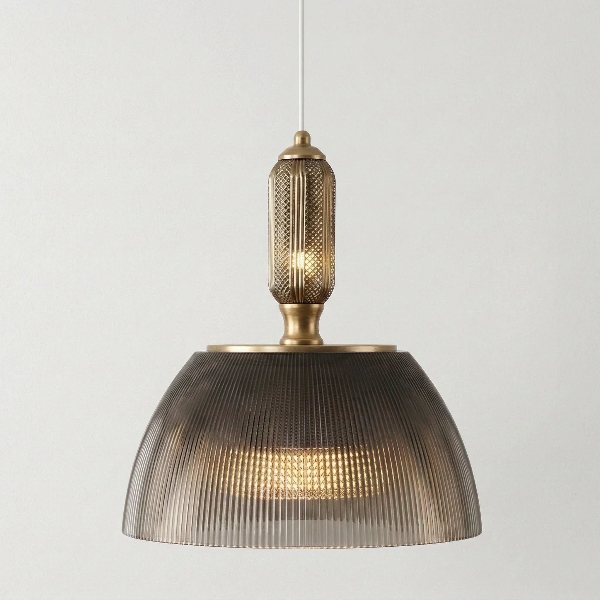 Luminária Pendente Clássico Retrô Vintage Vidro Metal Mosbach - Image 3