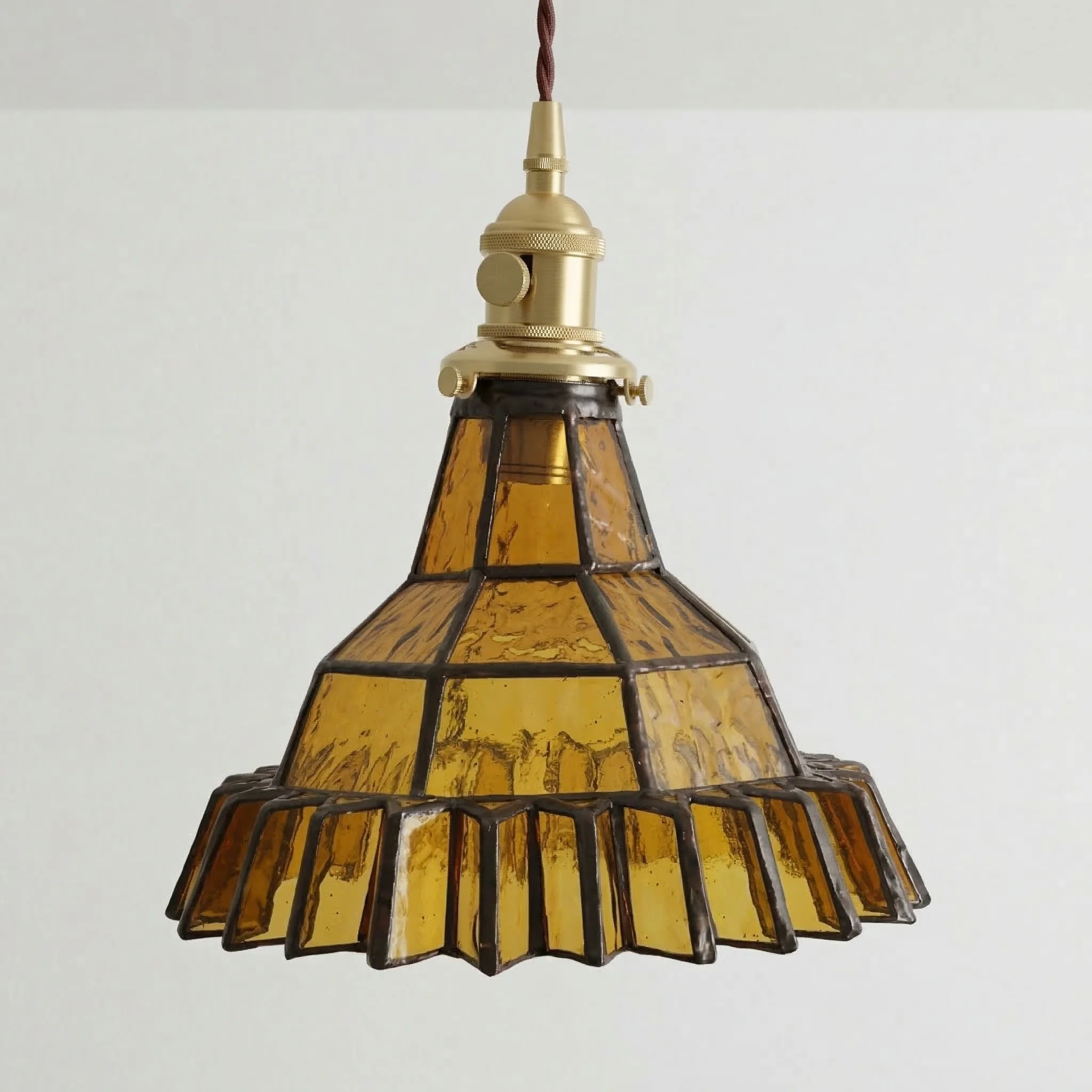 Luminária Pendente Clássico Retrô Vintage Vidro Metal Pézenas - Image 2