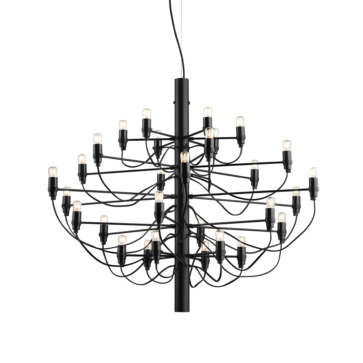 Luminária Pendente Moderno Clássico Metal Preto Sona